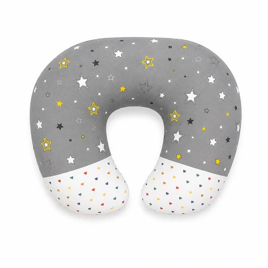 Baby Nursing Pillow – Star Print (Grey)