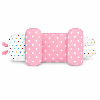 Adjustable Baby Head Shaping Pillow - Polka Dot - Pink