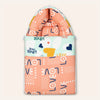 Baby Carry Nest Sleeping Bag - Peach Love Mint Heart